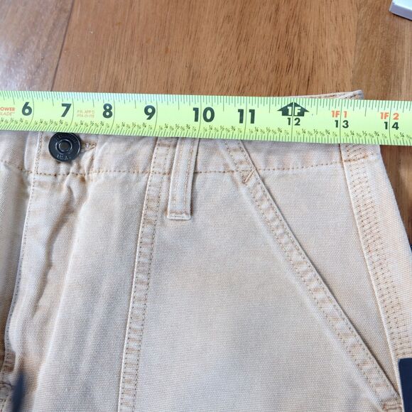 Hudson Denim Mini Skirt‎ Women Sz 26 Yellow 100% Cotton Pocket Summer NWT - Picture 7 of 10